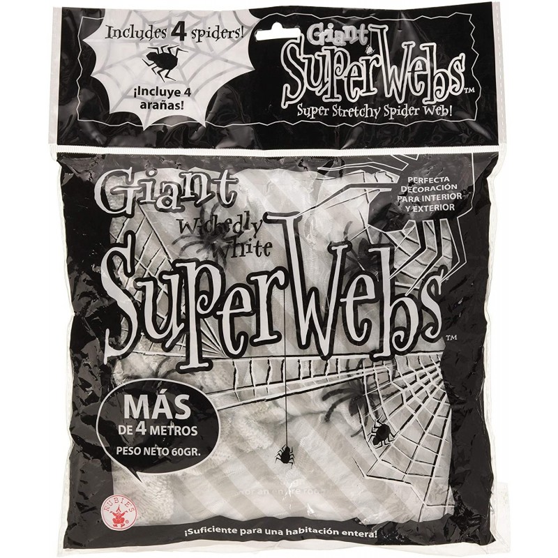 Telaraña 60Gr Gigante 4 Arañas Telaraña 60Gr Gigante 4 Arañas