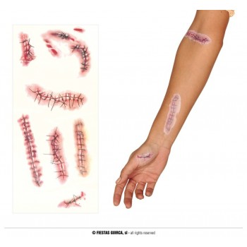 Tatuaje Heridas C/Puntos