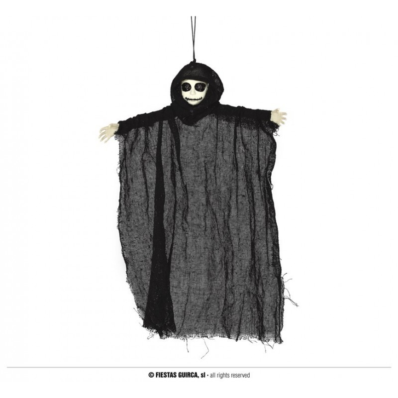Colg.Muñeco Capucha Negra 45Cm Colg.Muñeco Capucha Negra 45Cm