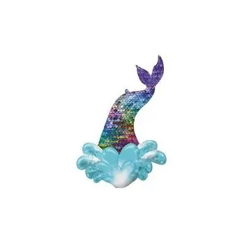 Globo Cola Sirena Lentejuelas