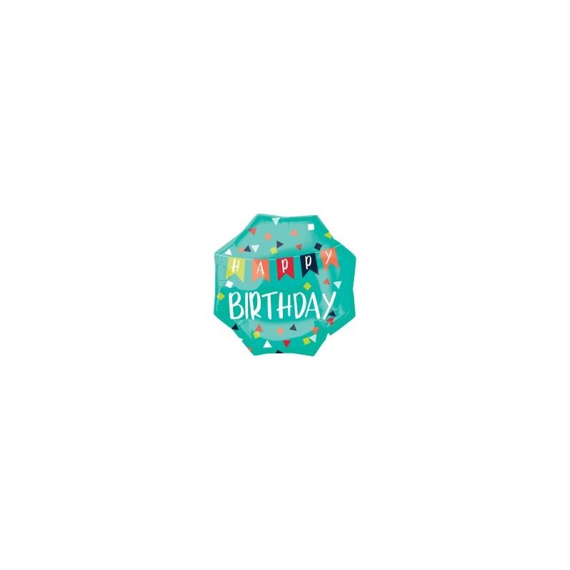 Globo Hexagonal Happy Bday