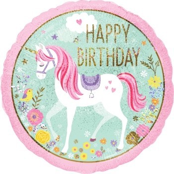Globo 18"Unicornio Magico H.Ba
