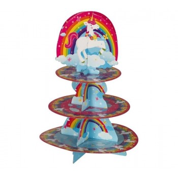 Expositor Cupcakes Unicornios