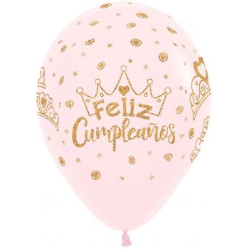 B/12 Globo R12 Rosa Feliz Cump