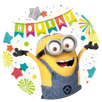 P/6 Plato 23Cm Party Minions