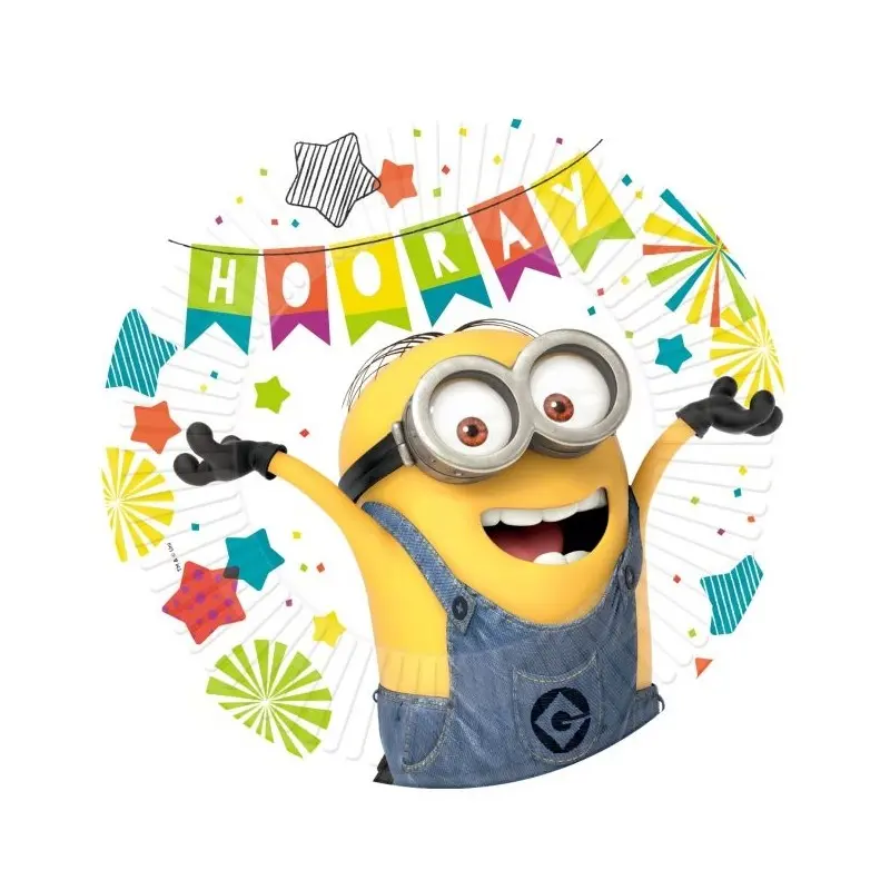 P/6 Plato 23Cm Party Minions