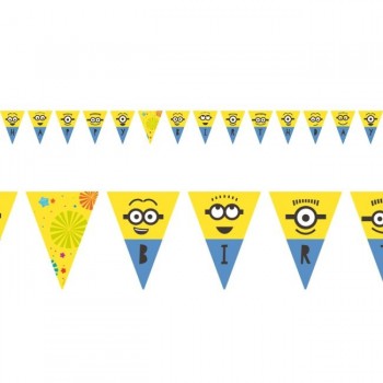 Banderin Minions Happy Bday 3M