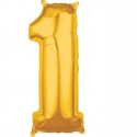 Globo Nº1 Oro 26" Globo Nº1 Oro 26"