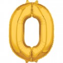 Globo Nº0 Oro 26" Globo Nº0 Oro 26"