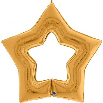 Globo 48"Estrella Abierta Oro