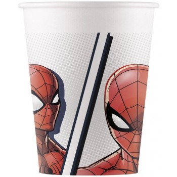 P/8 Vaso Spiderman Papel Compo