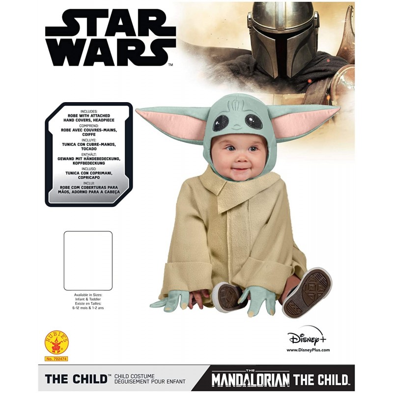 Disf.Bebe Baby Yoda 1-2 Años Disf.Bebe Baby Yoda 1-2 Años