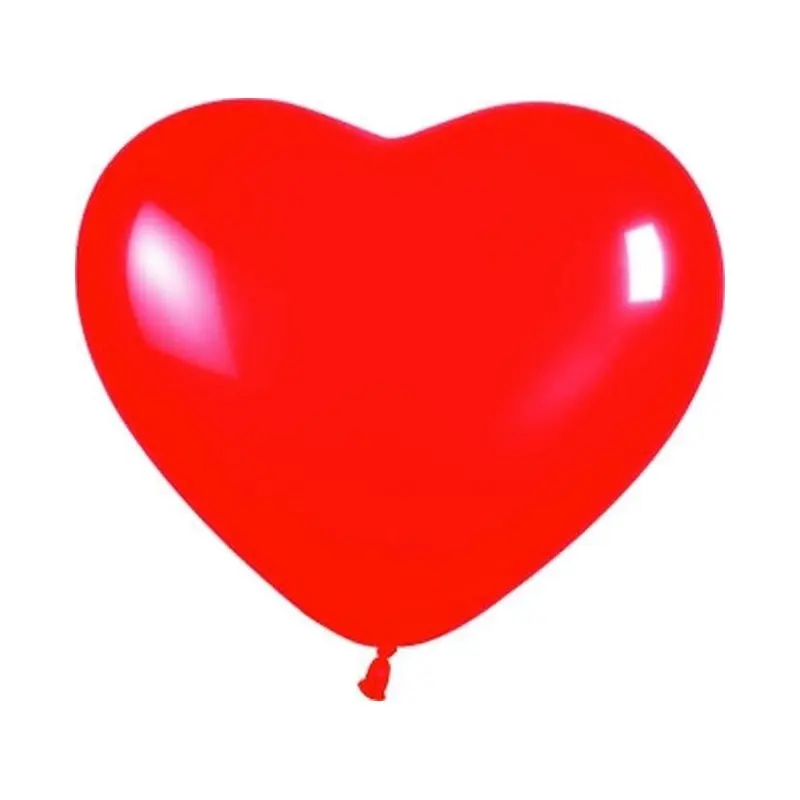 B/50 Globos 6" Corazon Rojo
