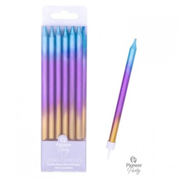 P/12 Vela Palillo Arcoiris