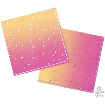 P/16 Serv. Oro/Rosa Confetti