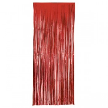 Cortina Metal Rojo 1X2,40Mt