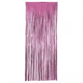 Cortina Metal Rosa 1X2,40Mt