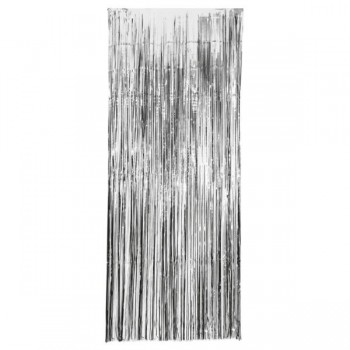 Cortina Metal Plata 1X2,40Mt