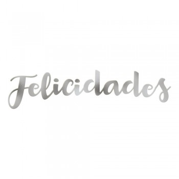 Letras Metal"Felicidades"