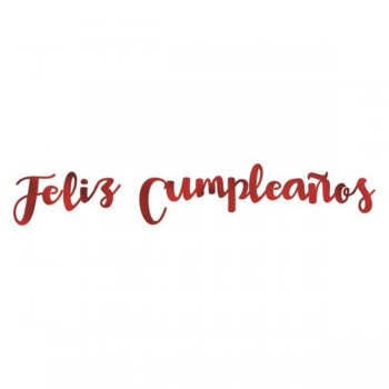 Letras Metal"Feliz Cumpleaños"