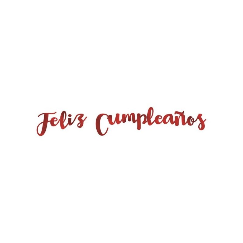 Letras Metal"Feliz Cumpleaños"