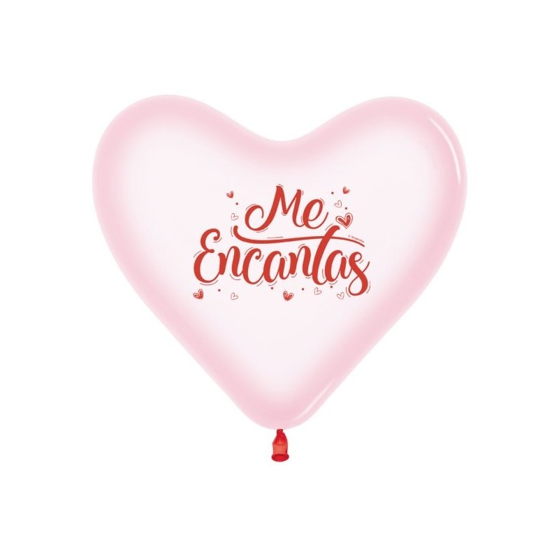 B/12 Globos corazón Me Encantas