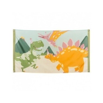 Bandera Dino Party 90X150cm