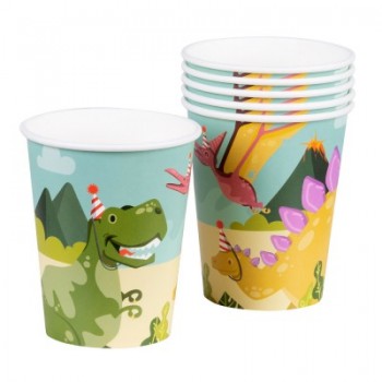 P/6 Vaso Carton Dino Party
