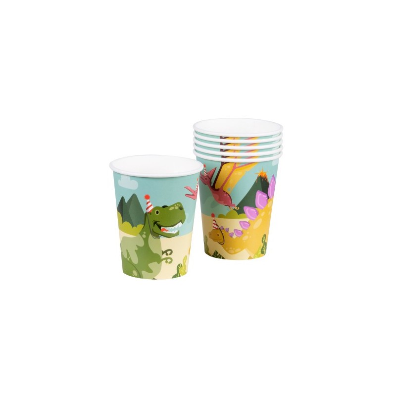 P/6 Vaso Carton Dino Party P/6 Vaso Carton Dino Party