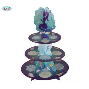 Expositor Cupcakes Sirenas