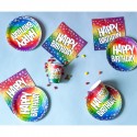 P/6 Vaso Arcoiris Happy Bday P/6 Vaso Arcoiris Happy Bday