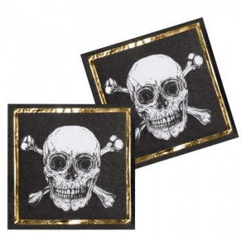 P/12 Serv.Calavera Pirata
