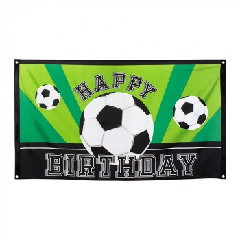 Bandera Futbol Happy Bday 150