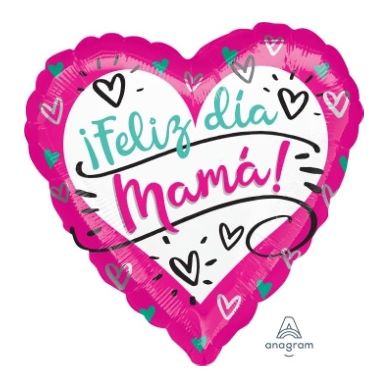 Globo Corazon Feliz Dia Mama