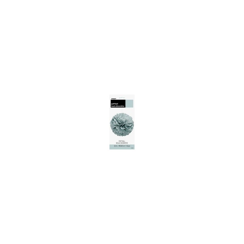 Colg.Pompon Plata 40Cm Colg.Pompon Plata 40Cm