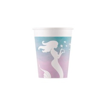 P/8 Vaso Carton Sirena Conchas