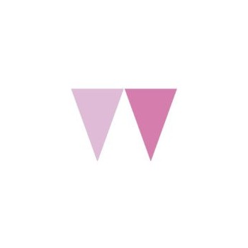 Banderin Trian.Rosa/Fucsia