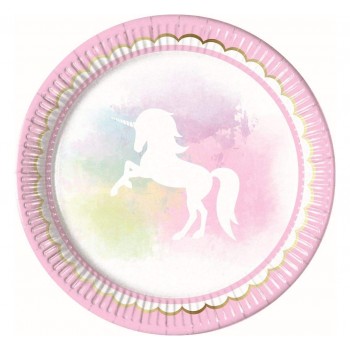 P/8 Plato 23Cm Silueta Unicorn