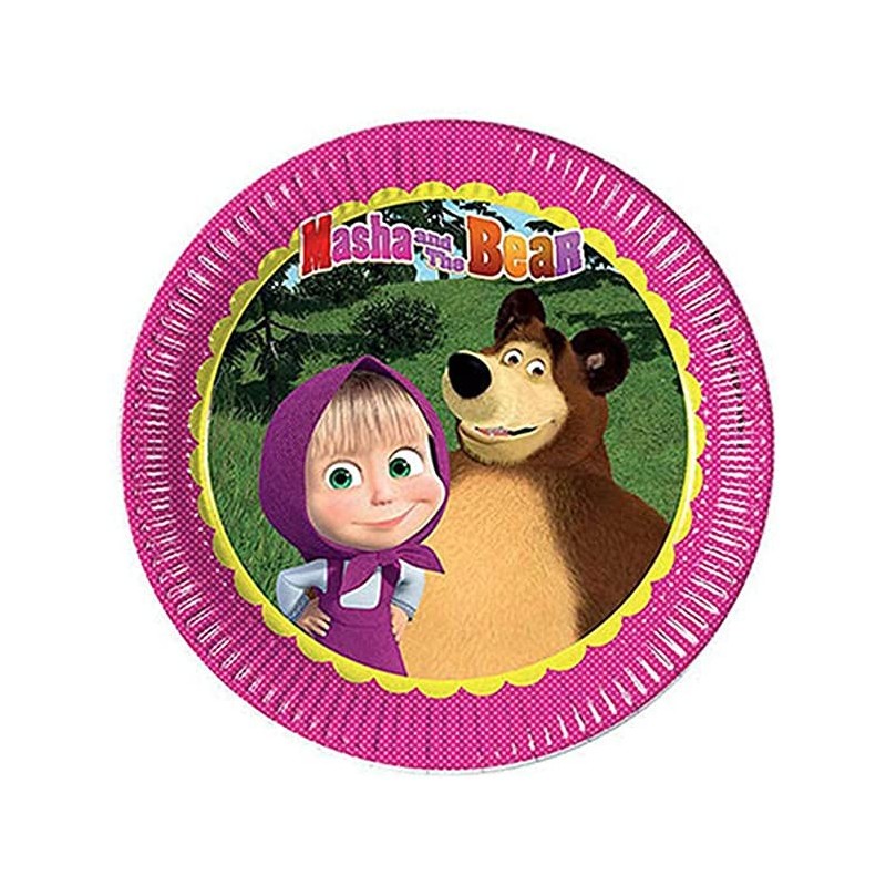 P/8 Plato 23Cm Masha Y El Oso