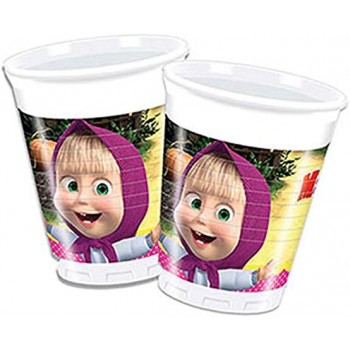 P/8 Vaso Masha Y El Oso