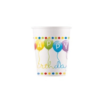 P/8 Vaso Carton Happy Birthday