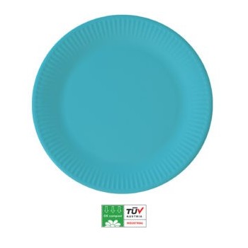 P/8 Plato 23Cm Carton Azul