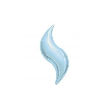 Globo 15"Curve Azul Pastel