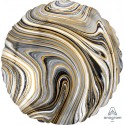 Globo Circulo Marblez Negro