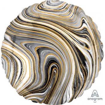 Globo Circulo Marblez Negro