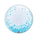Globo 24"Burbuja Confetti Azul Globo 24"Burbuja Confetti Azul