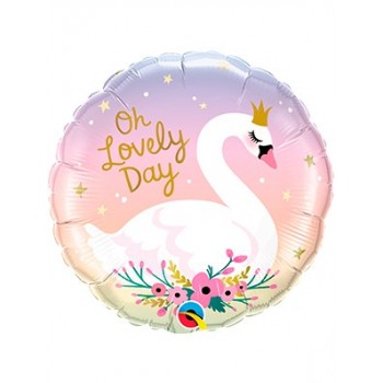 Globo 18"Cisne"Oh Lovely Day"