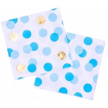 P/16 Serv.Topos Azul+Oro