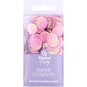 Confetti Papel Oro Rosa 20Gr