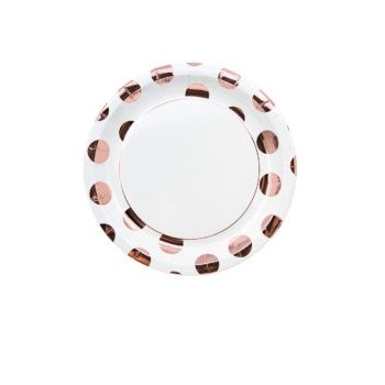 P/8 Plato 23Cm Topos Oro Rosa